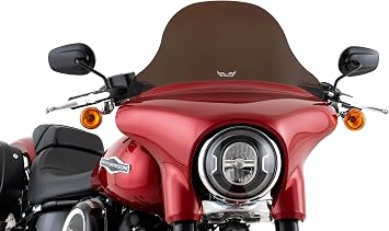 Slipstreamer T-239-10DS Replacement Sport Glide Windshields - 10in. - Dark Smoke Tinted