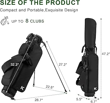 Amazon.co.jp: KVV ゴルフスタンドバッグ 3ウェイディバイダー付き