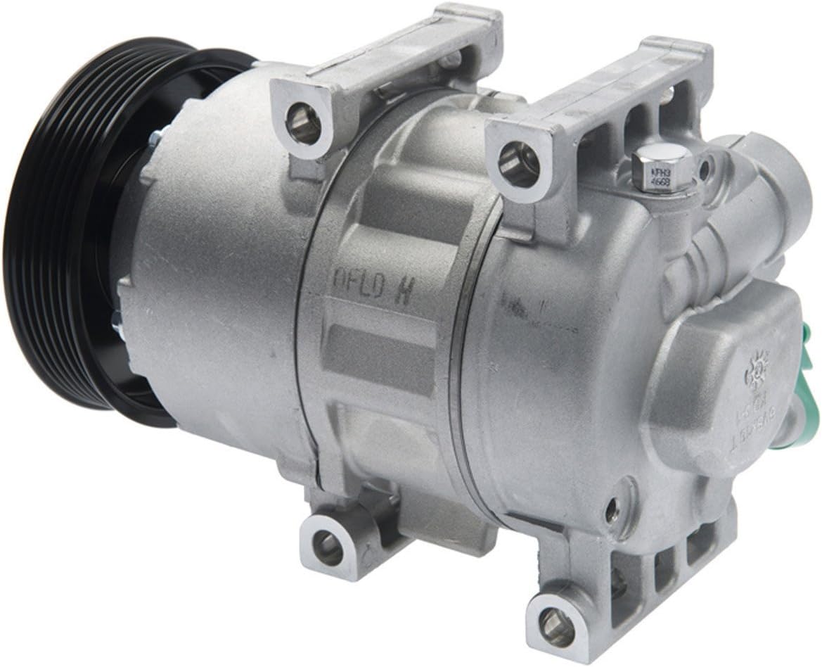Mando 10A1087 AC Compressor with Clutch Original Equipment (Pre-filled Oil)