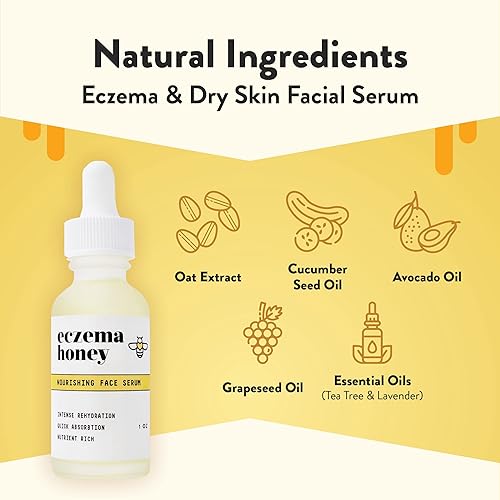 Miniatura 3 de Eczema Honey Crema de ojos multipéptido y suero facial nutritivo - Paquete para pieles sensibles y secas - Libre de crueldad