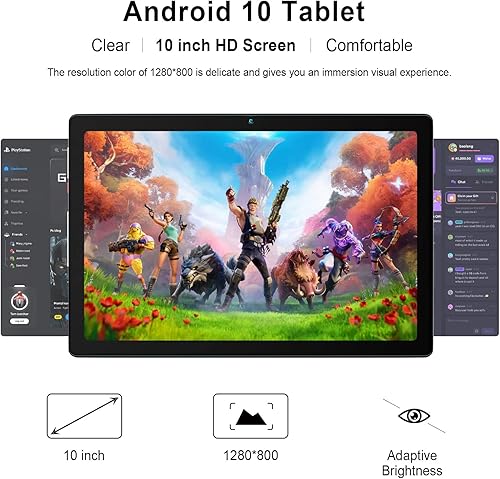 Miniatura 5 de Mouikei Tabletas Android 13 de 10 pulgadas, Tablet PC de cuatro núcleos, 6GB (4+2) RAM, 64GB ROM, 128GB Expand, 5000mAh, pantalla táctil HD