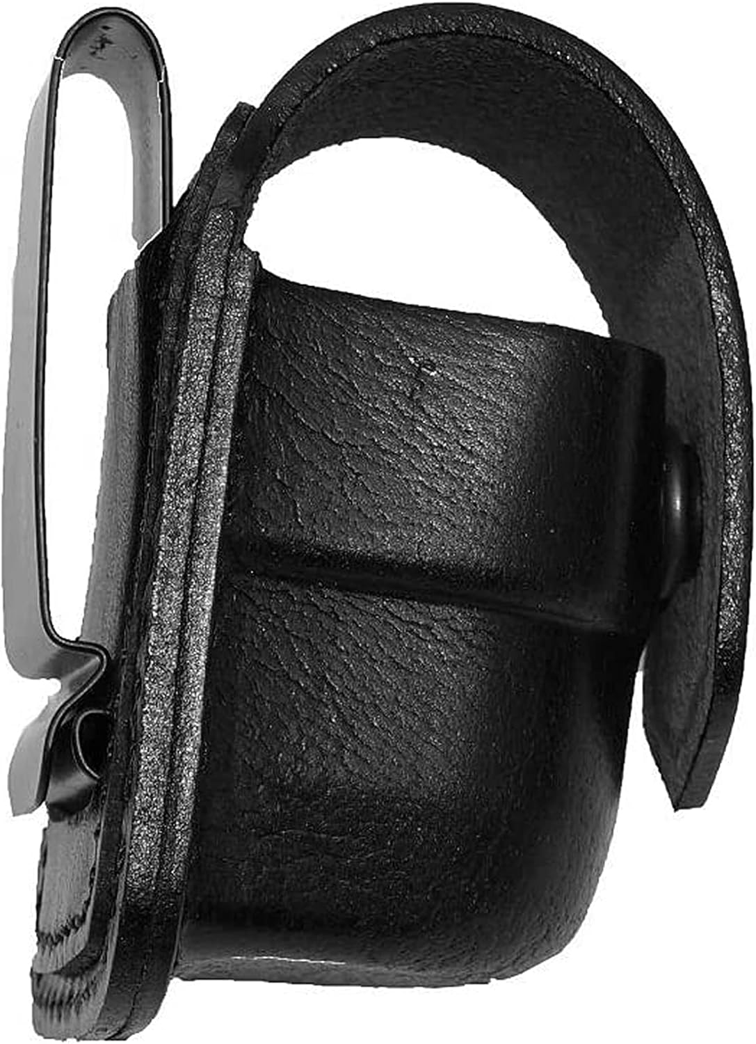 Single Speedloader Pouch for 357 Magnum 6 & 7, 44 Magnum 5, S&W .38 Special 6 Shots - Genuine Leather Carrier/Case with Belt Clip Handmade (ALISM037)