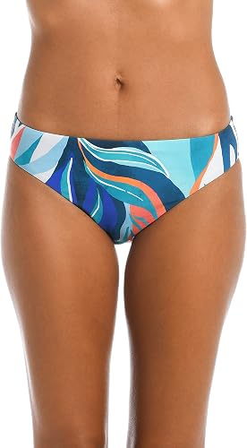 La Blanca Women's Hipster Swimsuit Bottom, Ice Blue//Coastal Palms, 14
