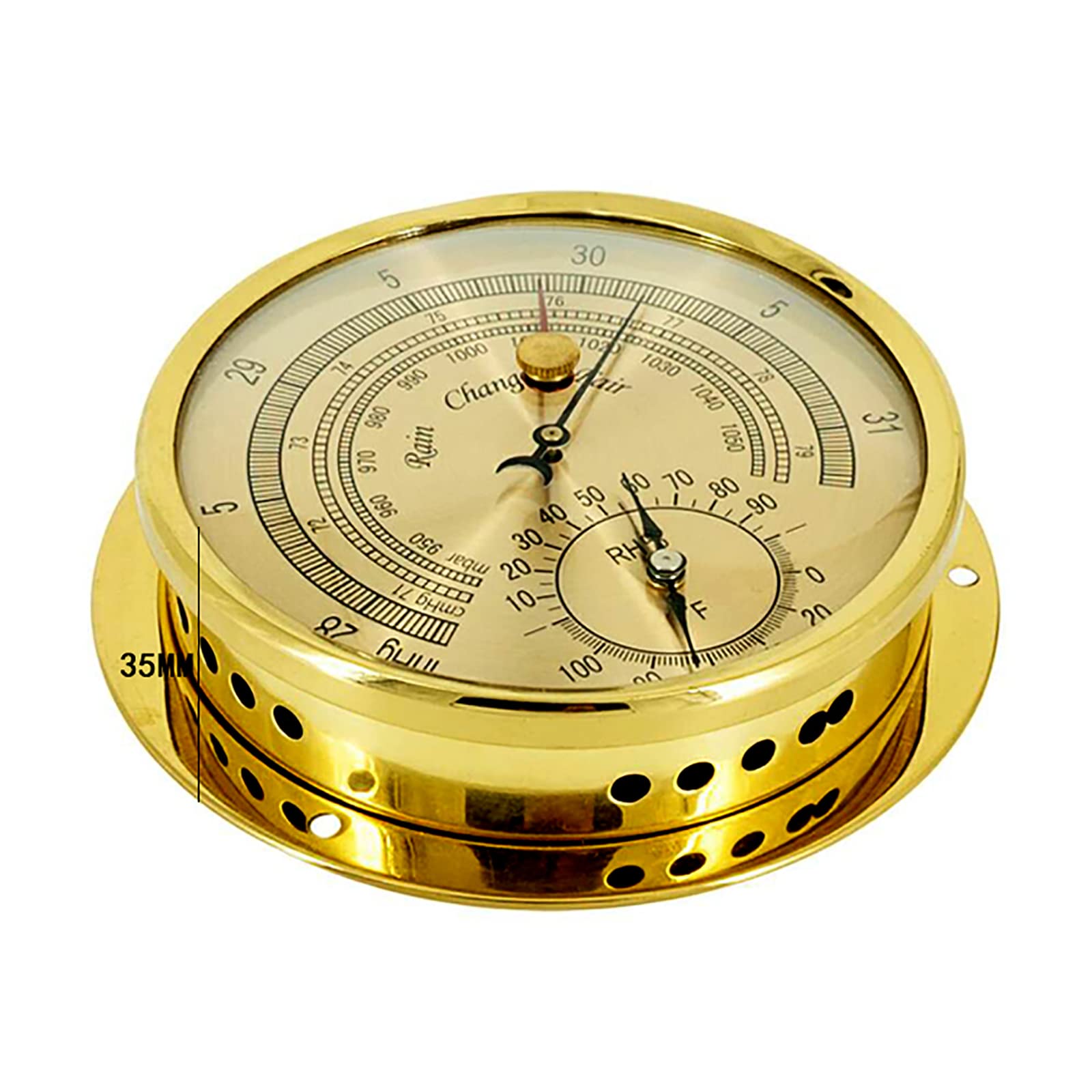 Tfa Dostmann Analoog Weerstation Van Beuken Barometer  Thermometer  Hygrometer  Controle Van De Temperatuur Van De Ruimte