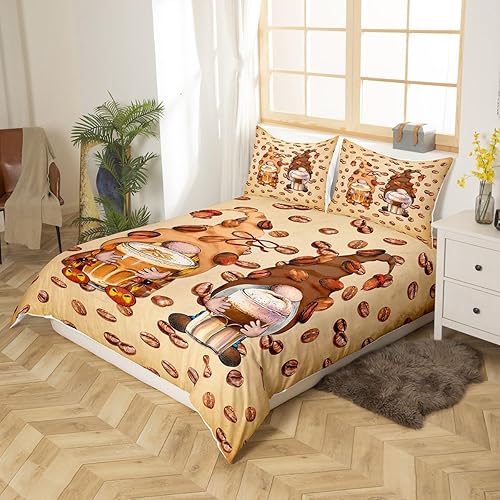 Miniatura 2 de Erosebridal Juego de funda de edredón, tamaño Queen, juego de 3 piezas, 2 fundas de almohada y 1 funda de edredón, microfibra transpirable, casa de