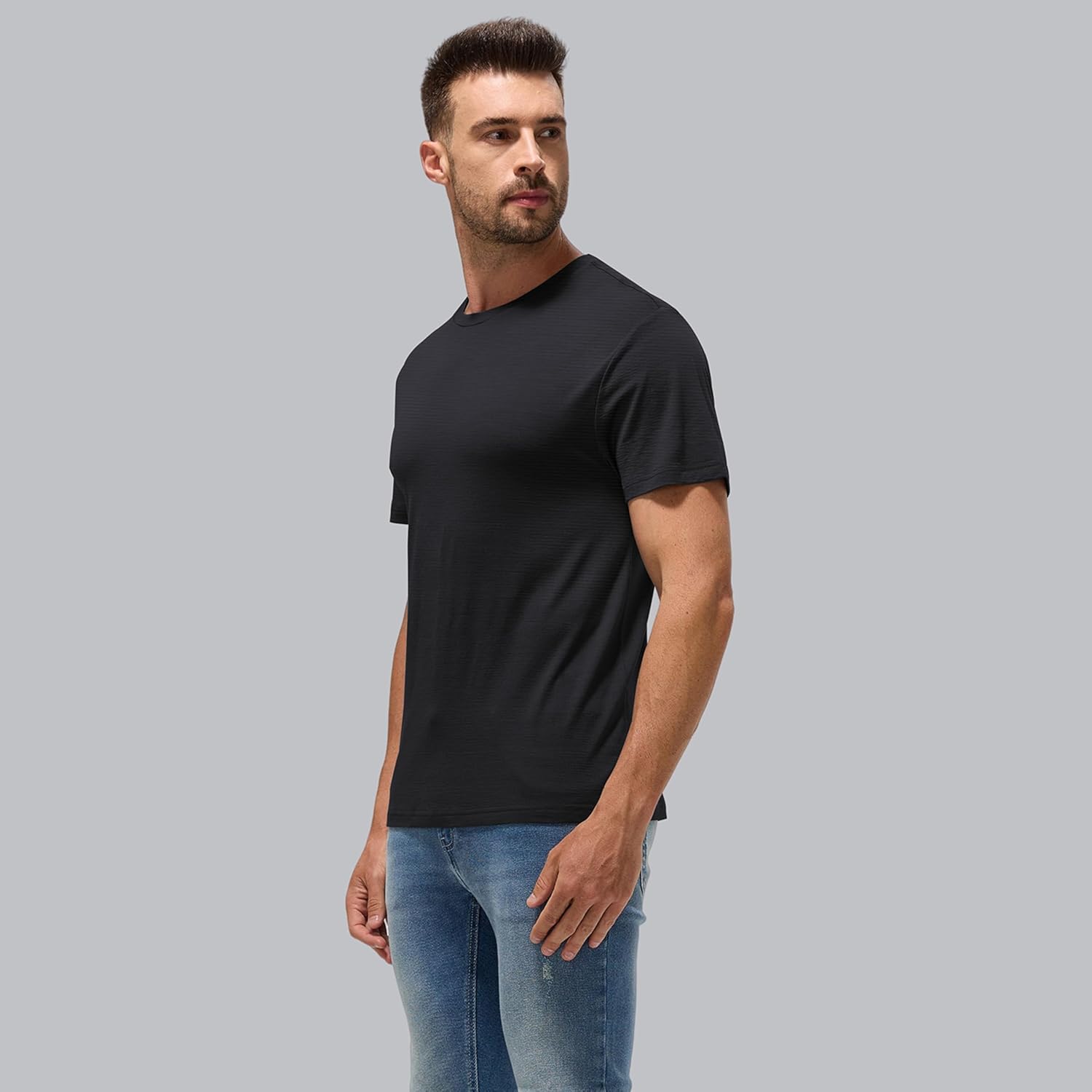 Men's Merino Wool T-Shirt | Thermoregulating & Odor-Free Base Layer | Beach, Hiking, Travel Essentials - Image 4