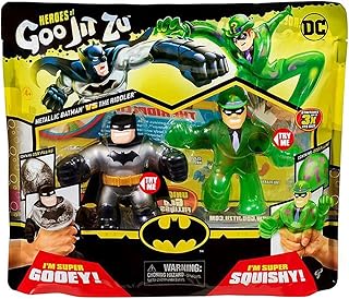 Figuras Batman Versus Charada,Goo Jit Zu Herois Da Dc-Sunny Brinquedos