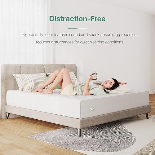 Miniatura 3 de Novilla Colchón King de espuma de 12 pulgadas en una caja, espuma base de alta densidad para un sueño acogedor, alivio de presión, tamaño King de