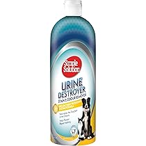 Simple Solution Urine Destroyer Detergente enzimatico – Rimuove le macchie e gli odori degli animali domestici con potere pulente dei pro-batteri – 4 litri (confezione da 4)