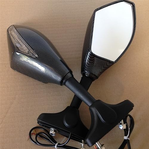 Miniatura 5 de Espejos de señal de giro SMT compatibles con Suzuki Gsxr Hayabusa Sv650S Katana Rf600R Carbon+Cl [B00RUEH6Z6]