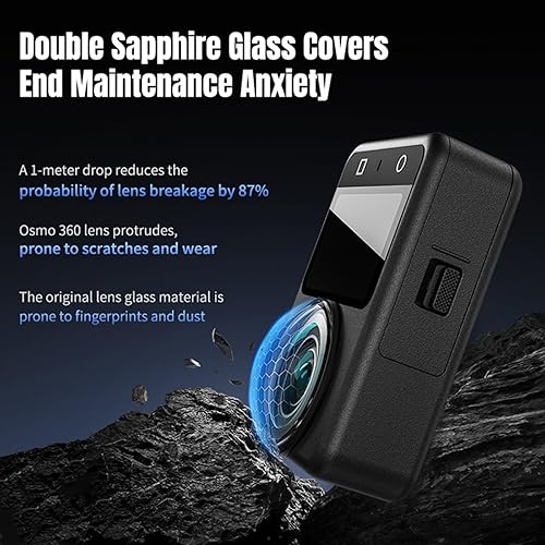 Miniatura 2 de Cubierta protectora de lente para cámara DJI Osmo 360, protector de lente a presión de PC duro compatible con DJI Osmo 360 Accesorios de cámara de
