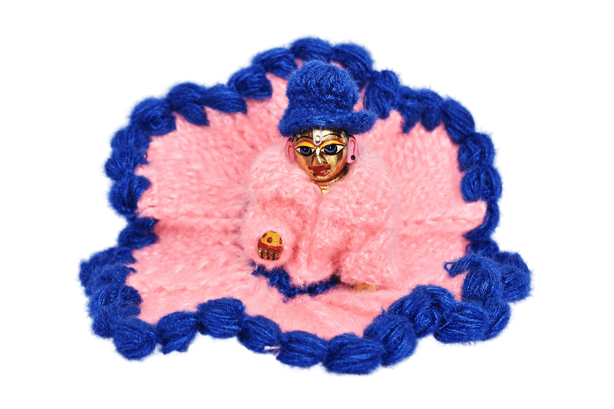 thakur ji woolen dress design Ladoo Gopal Woolen Dress, Poncho, Cap, Kanha Ji Winter Poshak