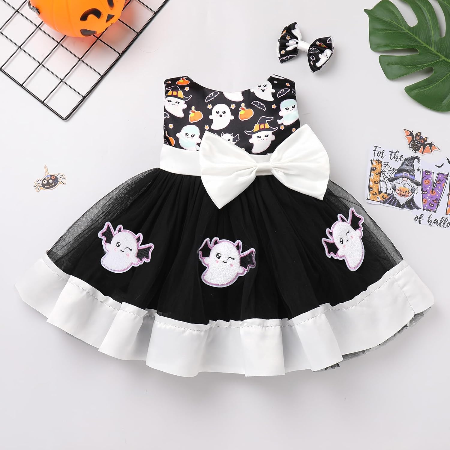 Baby Girl Princess Dress Cake Smash Birthday Tutu Dress+Headband Baptism Clothes Set for Cake Smash Photo Shoot - Image 6