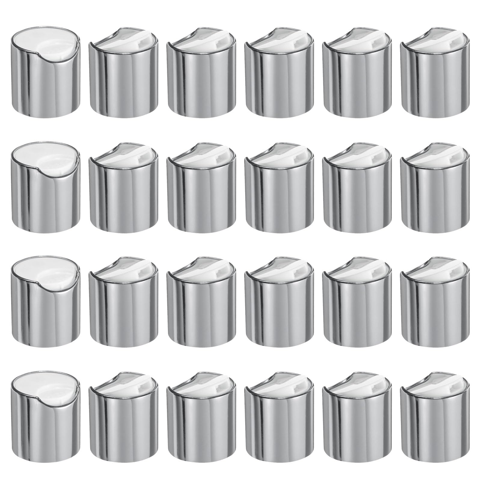 Bouchons durables à presser 24/410 en plastique blanc pour flacon compressible