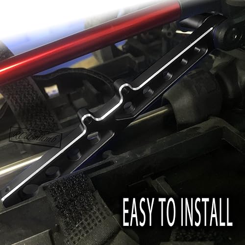 Miniatura 3 de Soporte de chasis delantero trasero de aleación para ARRMA 17 Felony 6S BLX, Infraction 6S BLX, rodillo ilimitado, juego de soporte de chasis