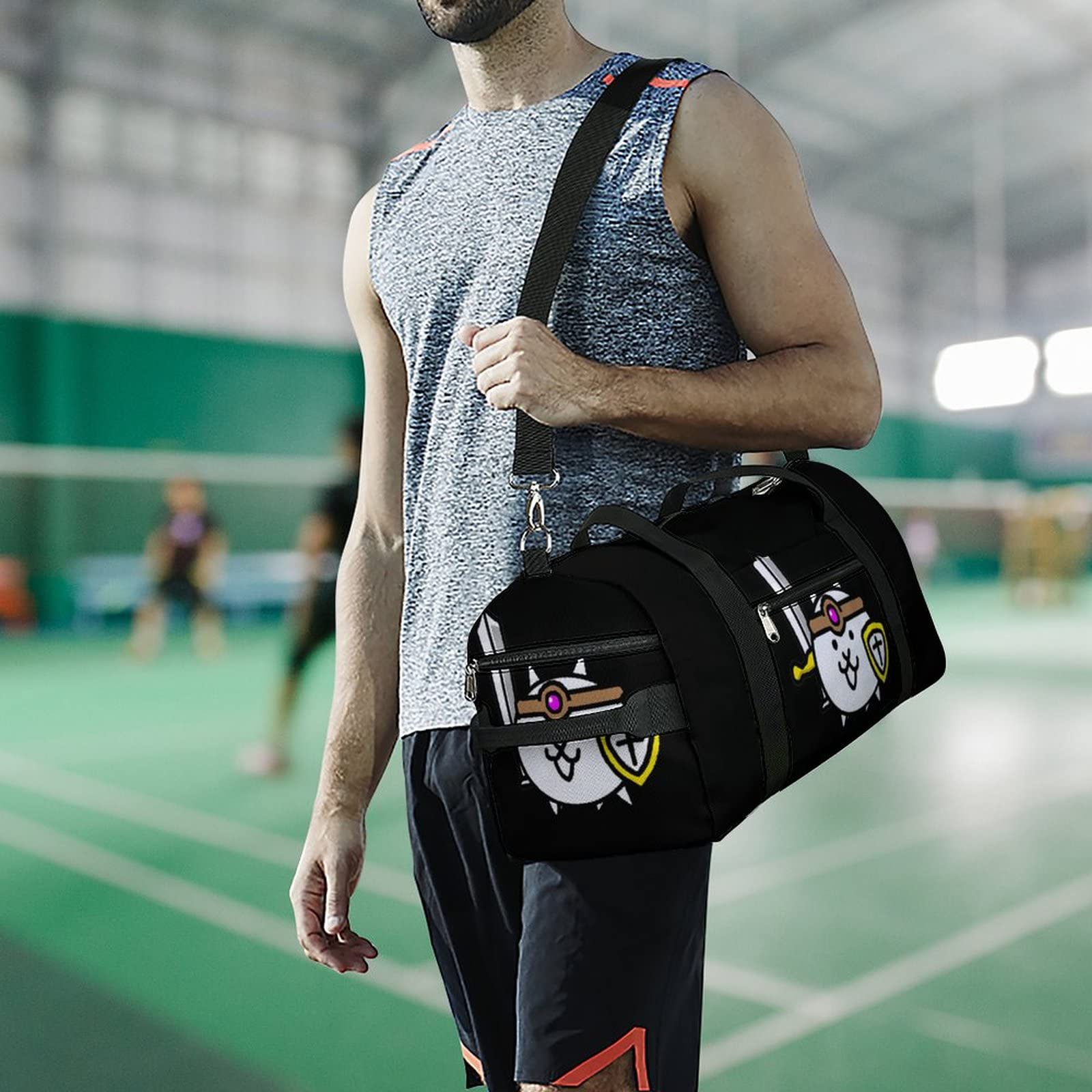 Amazon.co.jp: ジムバッグ にゃんこ大戦争 スポーツバッグ メンズ 旅行 