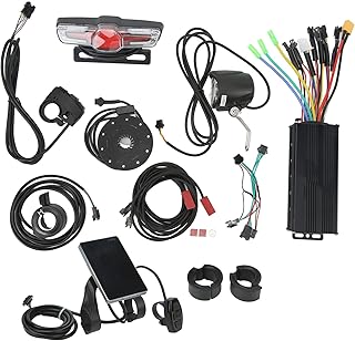 Vikye Electric Bike Controller Kit, GD06 Panel Bike Motorized Full Set with Front Tail Lamp, 30A 3 Mode Controller, Bike Conversion Kit for 750W‑1000W Motor