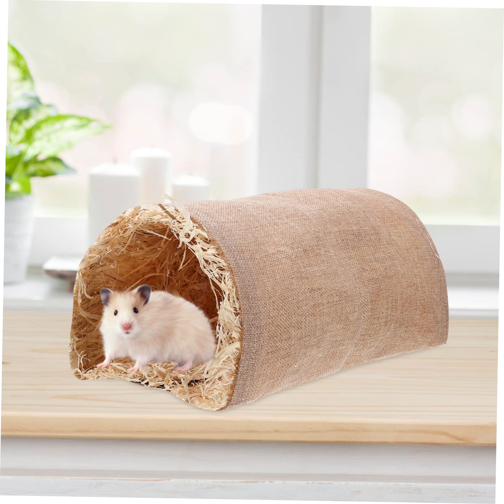 POPETPOP 2stücke Kleintier Tunnel Spielzeug Für Hamster Und Kaninchen Interaktives Verstecknest Material Leicht Tragbar Für Kleine Haustiere