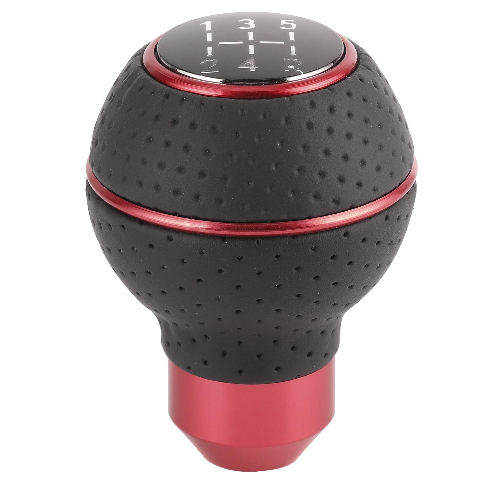 JNNJ Schakelpook, versnellingspook voor auto met 3 universele adapters, versnellingspook, acryl, zwart, 8 biljartballen, voor de meeste auto's