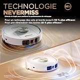 Shark PowerDetect 2-in-1 Robot Vacuum Cleaner and Mop, NeverTouch Pro 60 Days Self Legend, Additional and Cleaning Robot with 3D & LiDAR Navigation, NeverStuck, Wi-Fi/App/Alexa, White AV2810ZEEUWH - 3