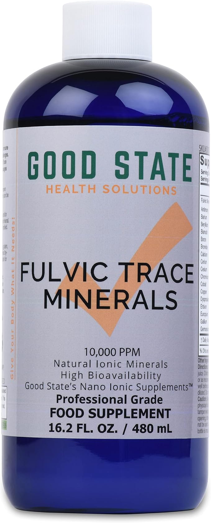 Good State Liquid Ionic Trace Minerals Blend with Fulvic