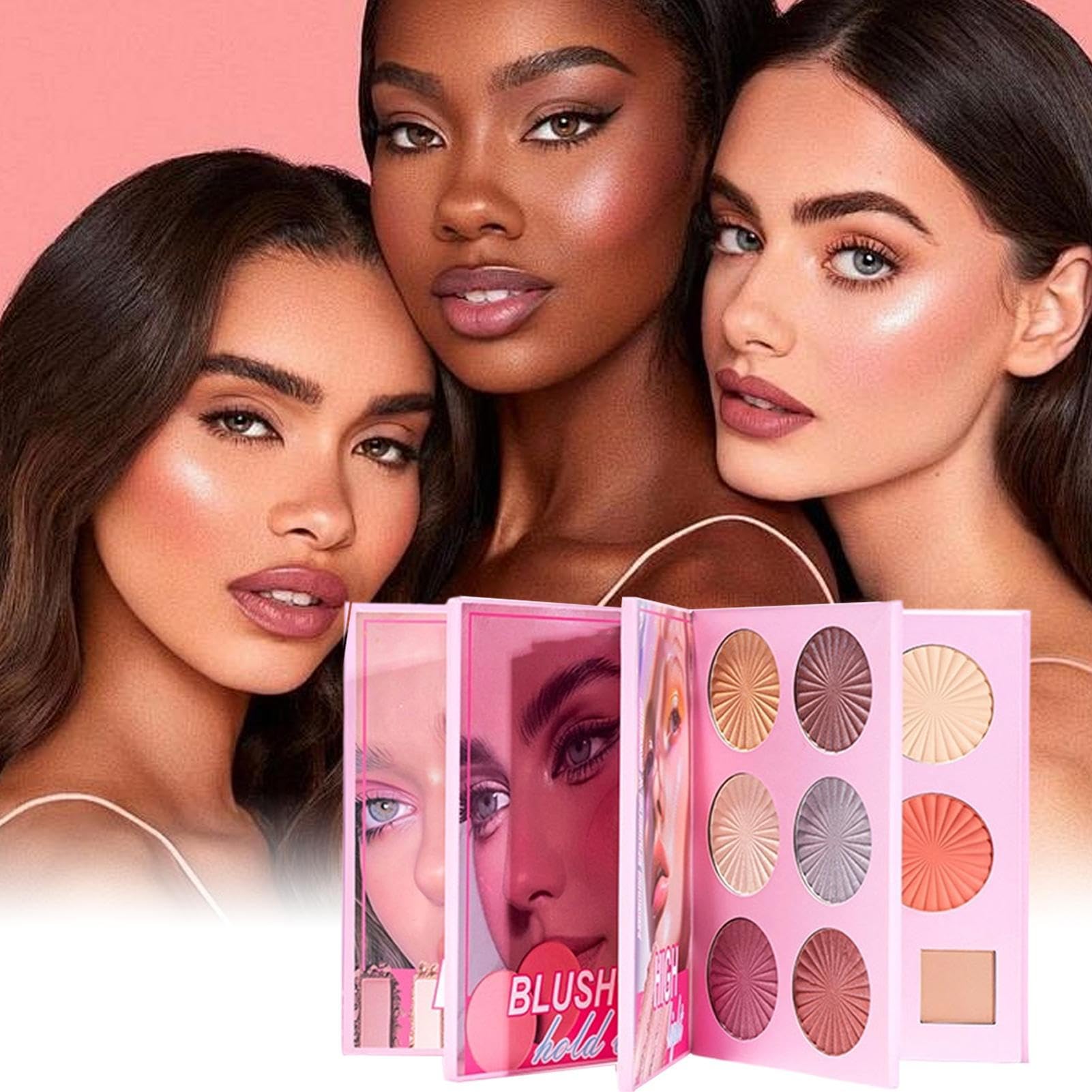 Trucco per Donne Effetto Long-Lasting Impermeabile 43 Colori | Palette Illuminante e Blush in Stile Libro Per Feste Matrimonio Foto Giornaliero Donne Principianti