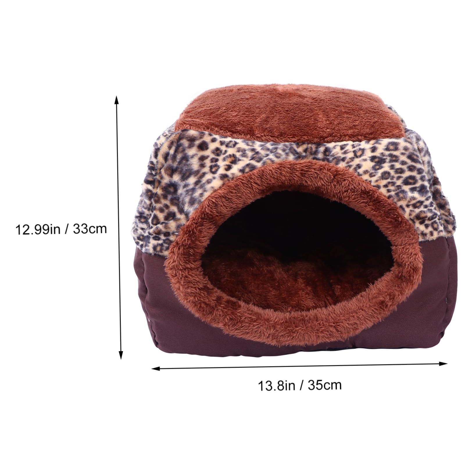 Toyvian 1 Pièce Caverne de Chat Fermée pour Chat Doux pour Intérieur Couleur Aléatoire Couleur Aléatoire