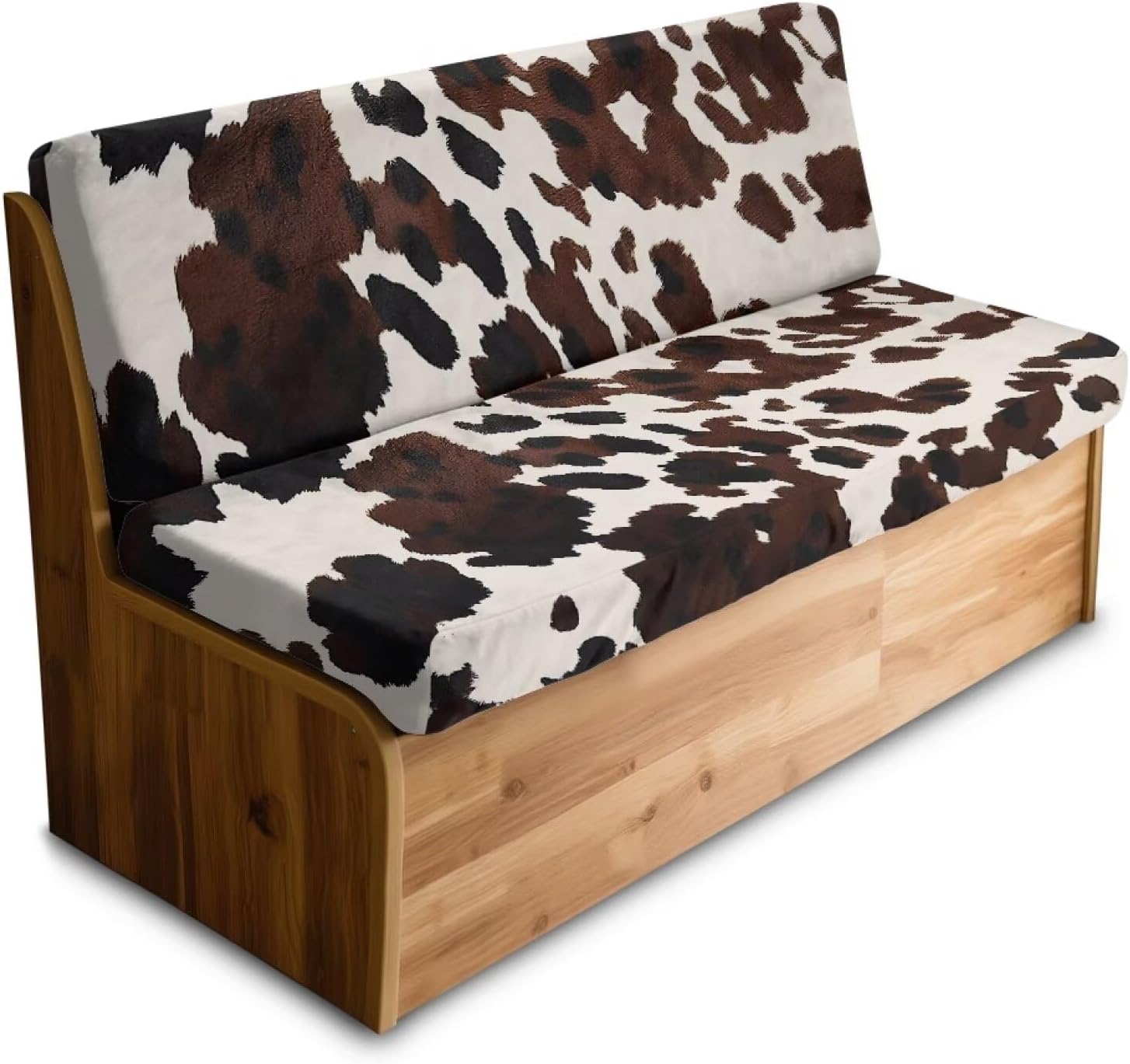 AFPANQZ Rv Bench Seat Covers Replacement Rv Cushions with 1 Bench Cover & 1 Backrest Cover, Santa Claus Hoho Universal Camper Accessories for Inside