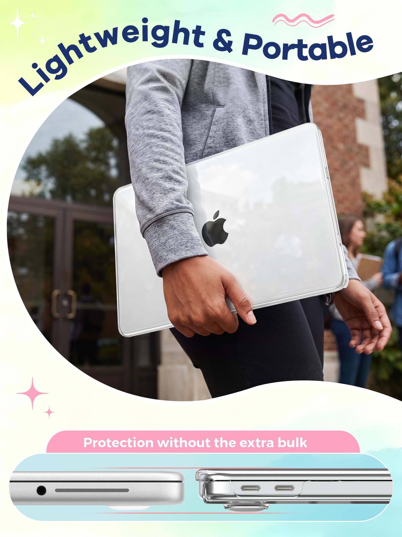EooCoo Clear Case for Apple MacBook Neo Cover 13 inch 2026 A18 Pro A3404 — Amazon image 8