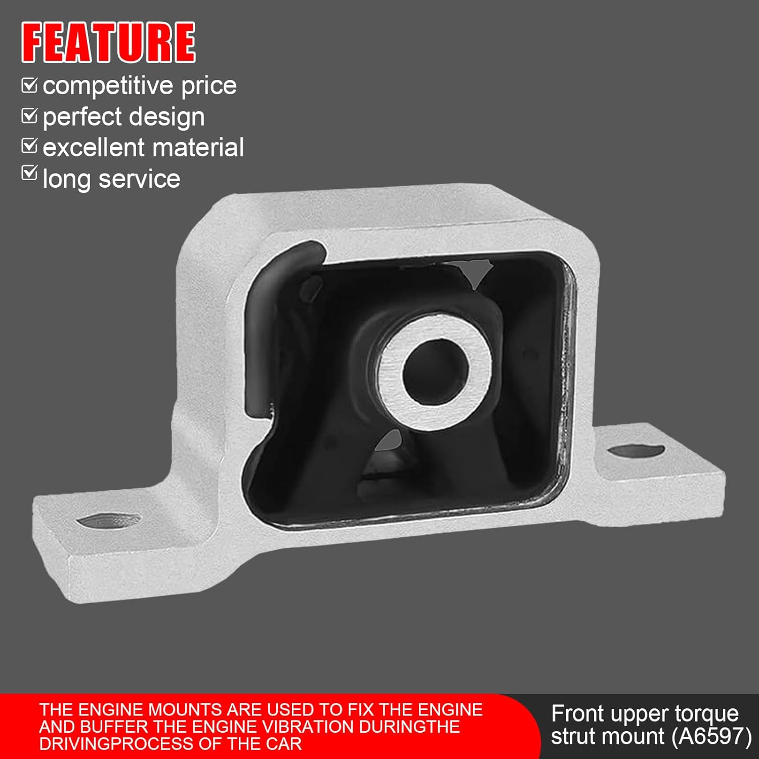 Engine Mount Engine Motor & Transmission Mount for 2002-2006 for Honda CRV 2.4L 4WD Automatic Transmission OEM# A4504 A4506 A65010 A6596 A6597, Set of 5