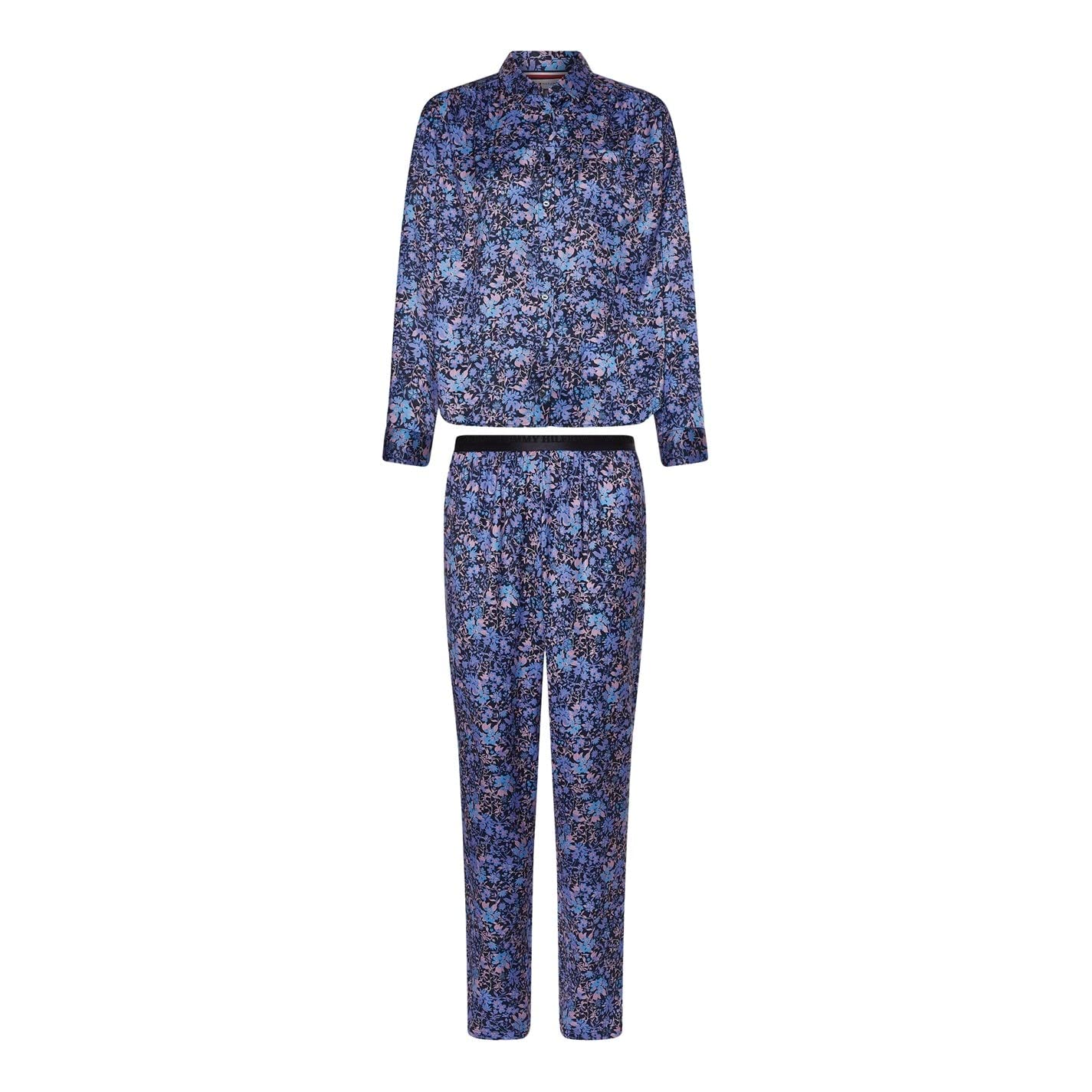 Tommy HilfigerWomens Long Sleeve Pyjama Set Flowers Wildflower L