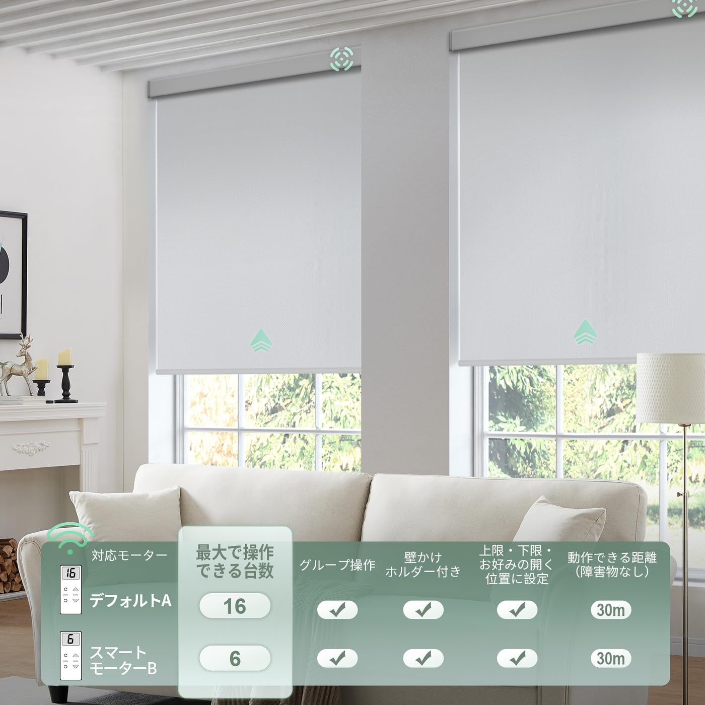 Amazon｜Yoolax 電動 ロールスクリーン 遮光1級 スマートブラインド