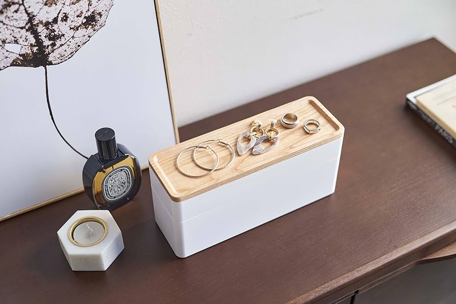 Amazon.co.jp: 山崎実業(Yamazaki) トレー付き スリムアクセサリー