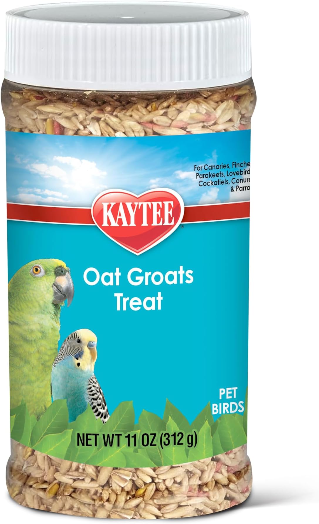 Kaytee Oat Groats Treat Jar- All Pet Birds 11 oz