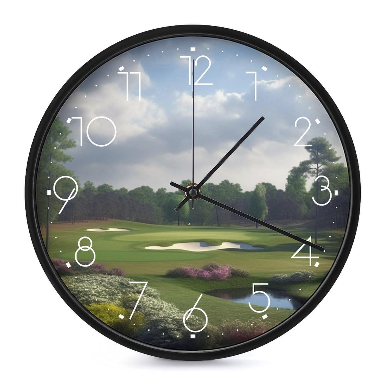 Horloge murale grands chiffres arabes lisible pour la cuisine