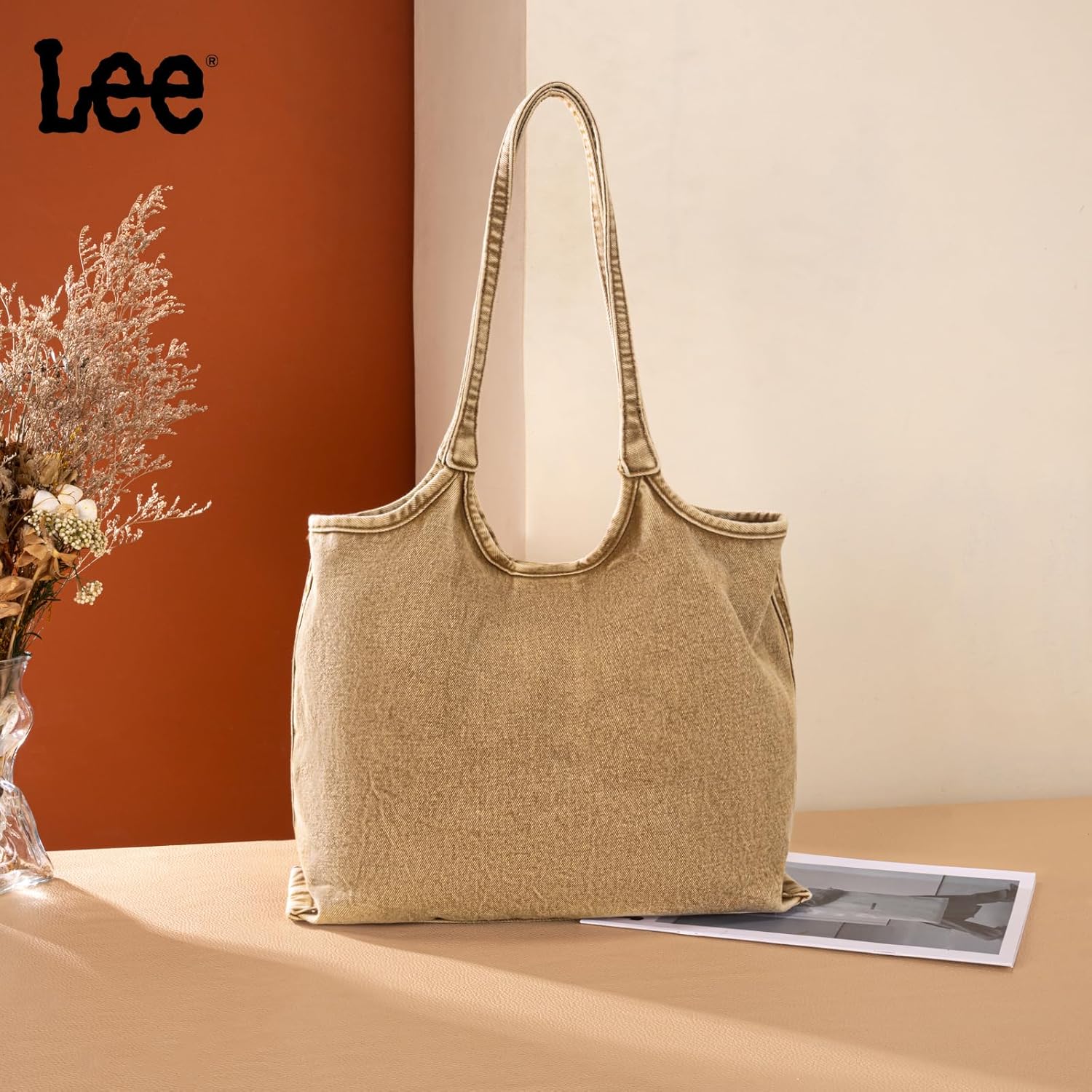 Montana West x Lee Denim Tote Bag for Women Casual Hobo Shoulder Bag & Handbags for Work, Travel, Shopping