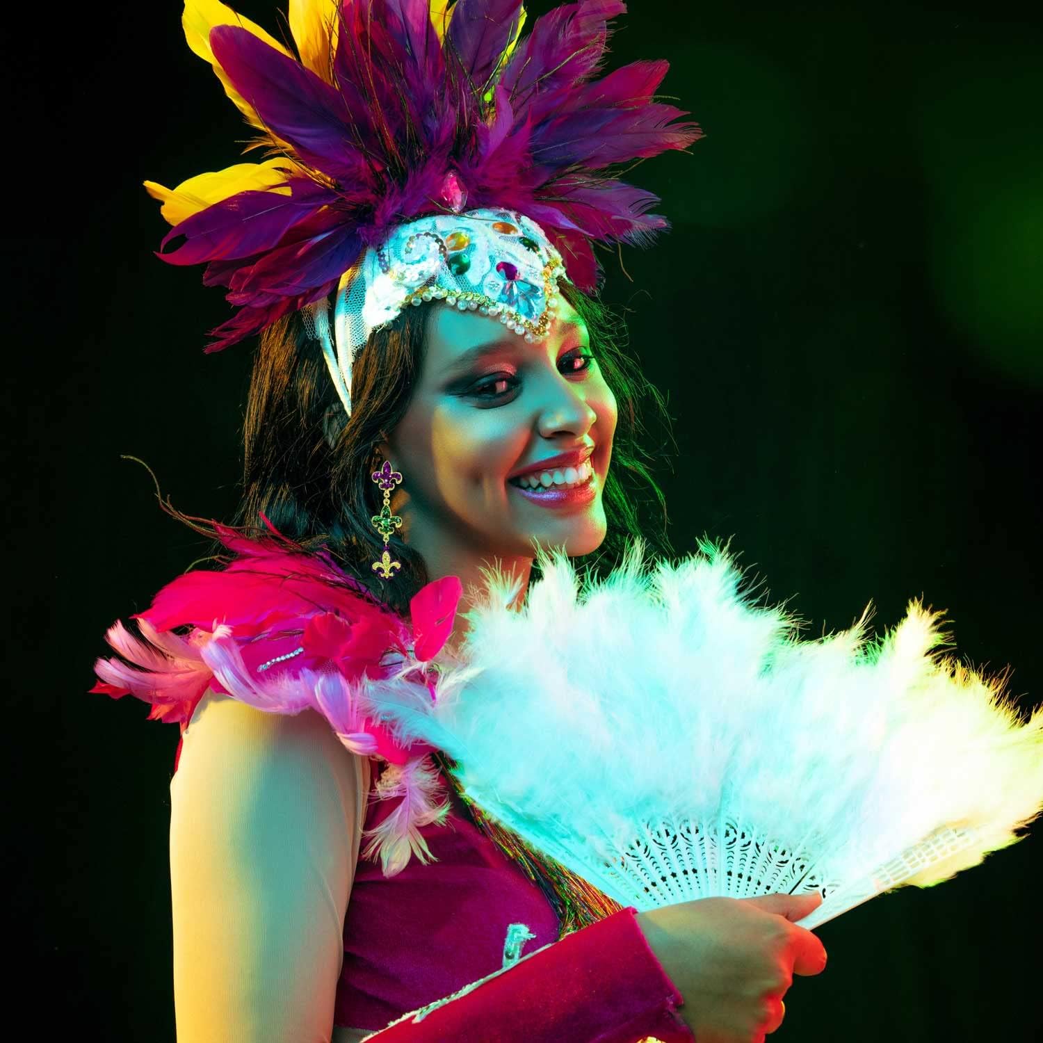 Mardi Gras Earrings Sequin Fleur De Lis Mask Crown Earrings for Women, Letter MARDI GRAS Earrings Carnival Earrings for Fat Tuesday Celebration, Mardi Gras Parade Accessory Gifts - Image 4