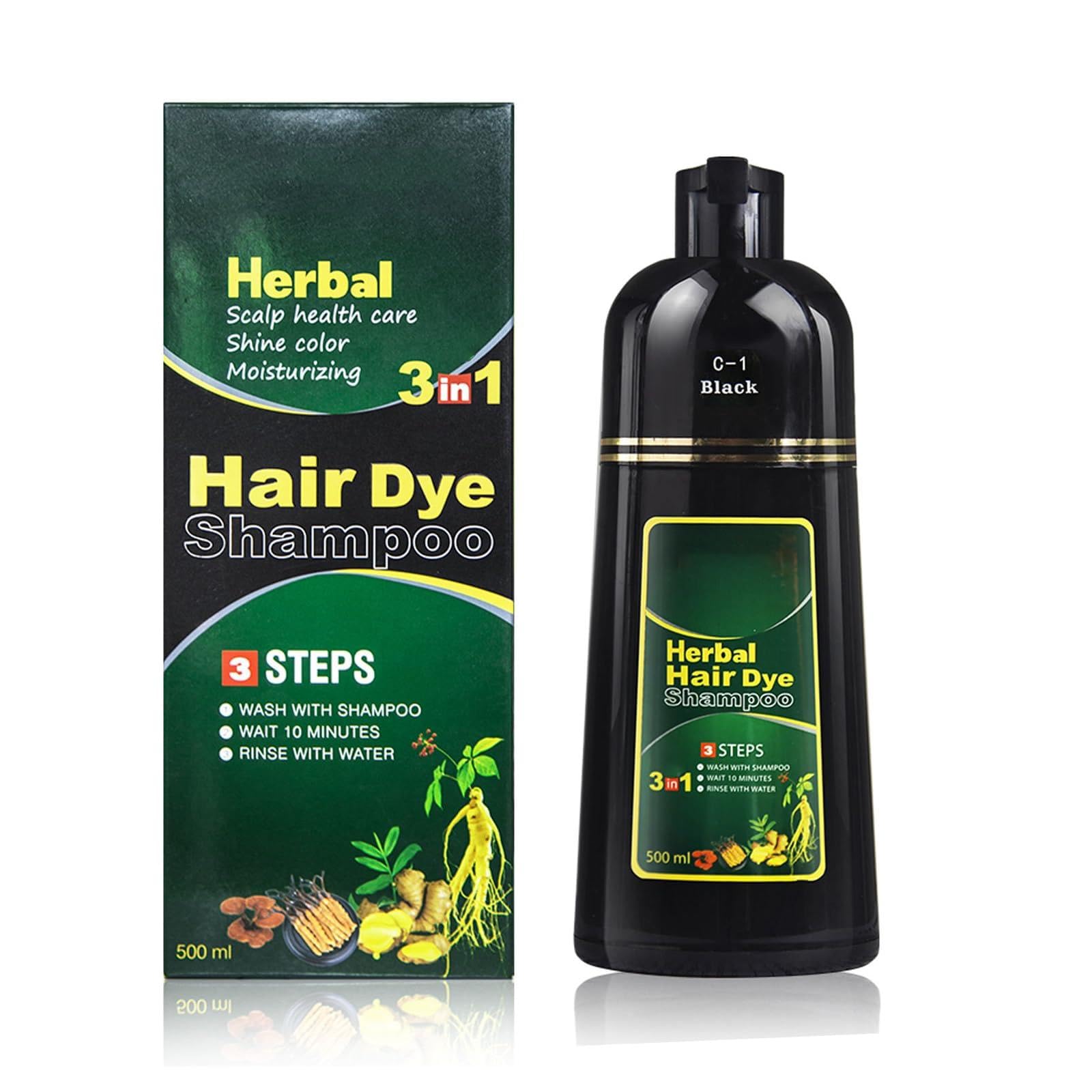 Amazon.com : lymznus Natural Black Hair Color Shampoo for Gray