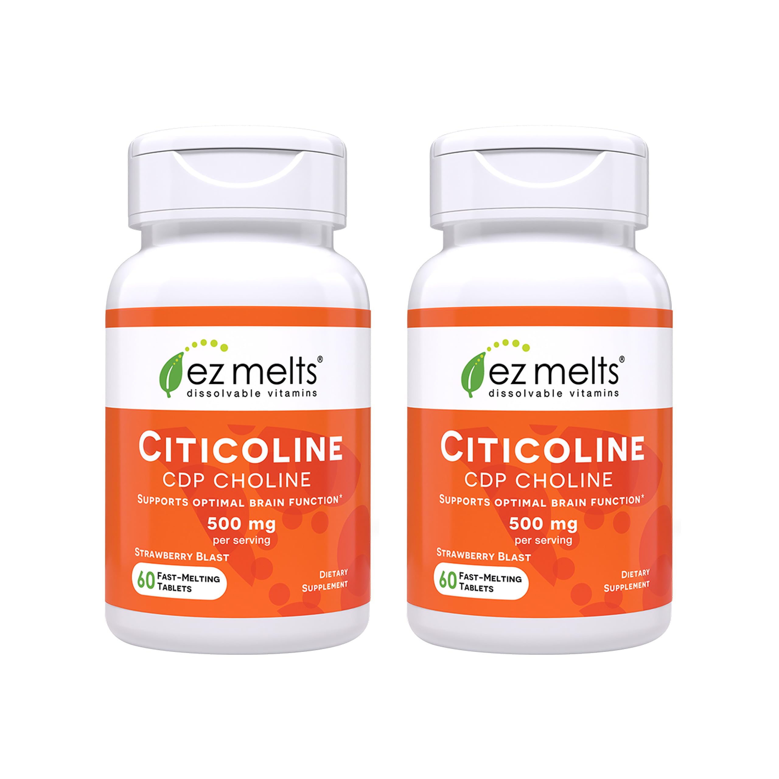 EZ Melts Dissolvable Citicoline 500 mg, 60 Tablets, Strawberry Blast — Amazon image 10