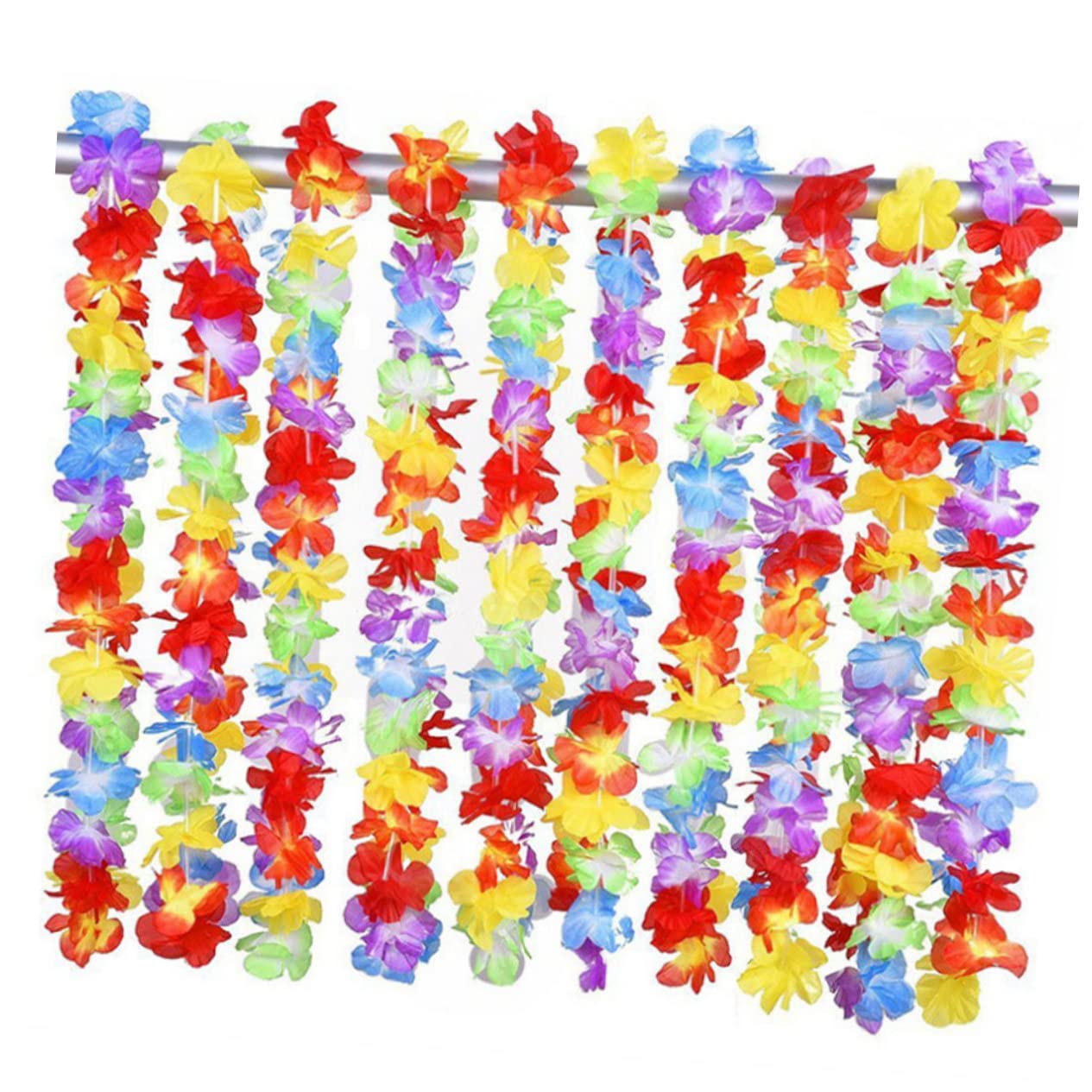 50stücke Hawaiianische Blumenketten Girlanden Für Strandparty Dekoration Tropical Luau Party Vorräte Für Sommerfeste Und Hochzeiten