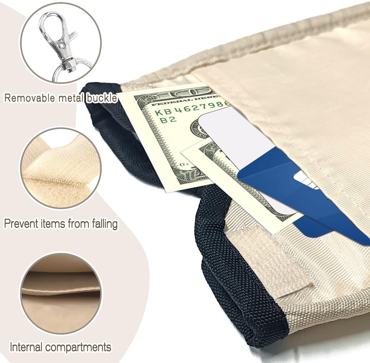 Universal Phone Sleeve Pouch with Crossbody Strap 7.6 X 4.3 Inches Shockproof Water Resistant Mobile Protection Bag-Glitter Pink Neoprene Phone Pouch Bag - Image 4