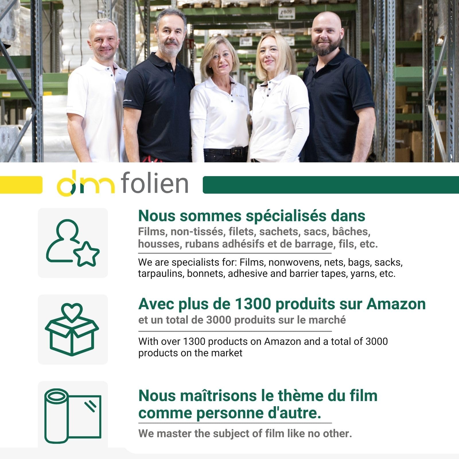 dm-folien gmbh Bâche de construction 4 x 25 m en rouleau I Film de protection universel translucide & résistant en polyéthylène I Imperméable I Intérieur & Extérieur I Epaisseur 200 my