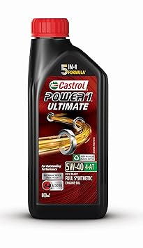 Castrol POWER1 ULTIMATE 5W-40 4T Full Synthetic Engine Oil for Scooters 800ML