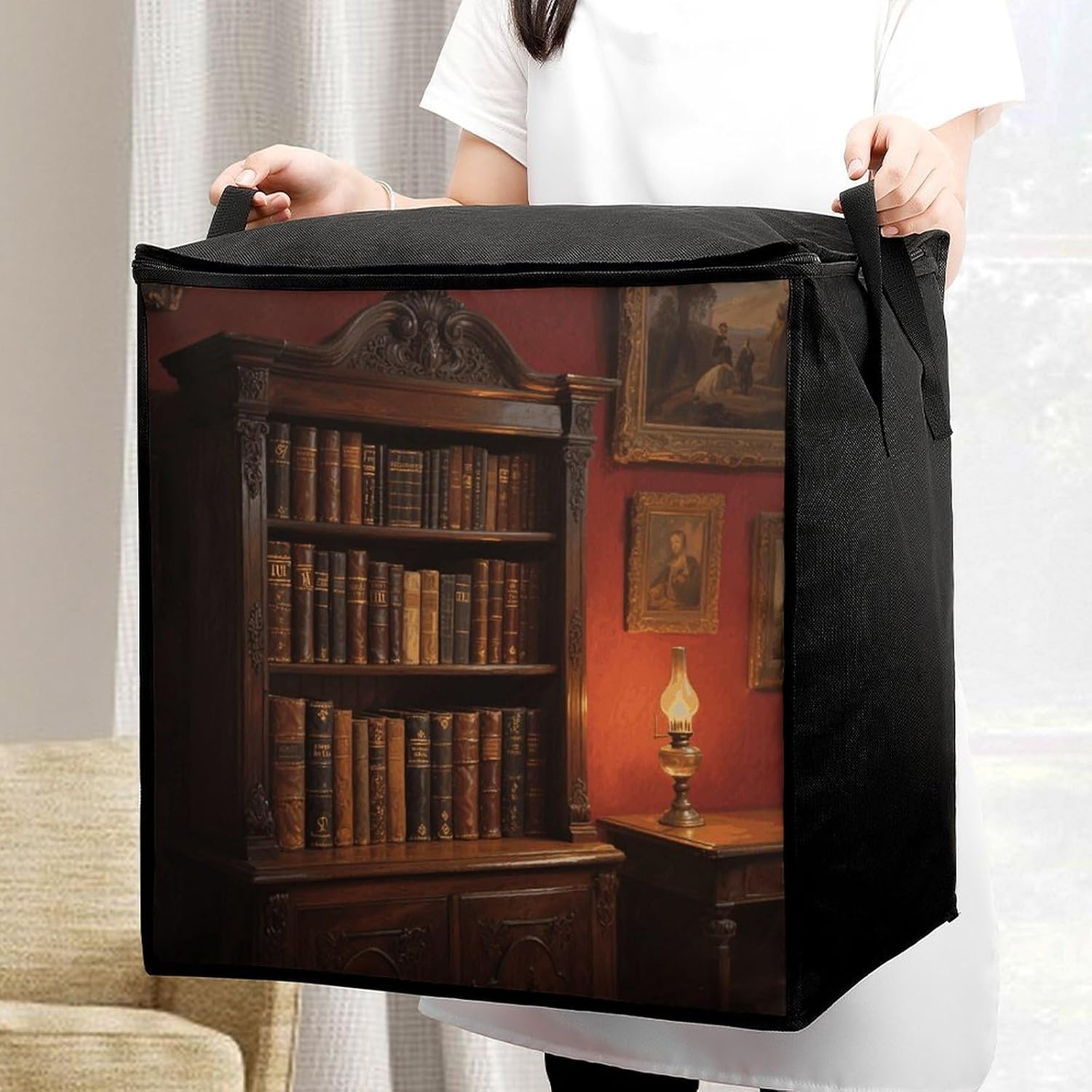 Comforter Storage Bag Large Capacity Zipper Clothes Storage Bin image 5