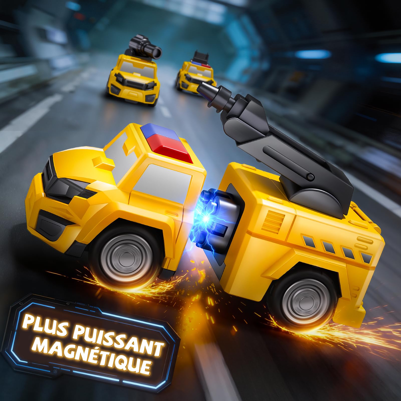5 en 1 Robot Transform Jouet 5 6 Ans Garçon,Transforming Voiture Cadeau Garcon 5 6 7 Ans,STEM Camion Jouet Enfant 3 4 5 6 7 8 Ans Garçon