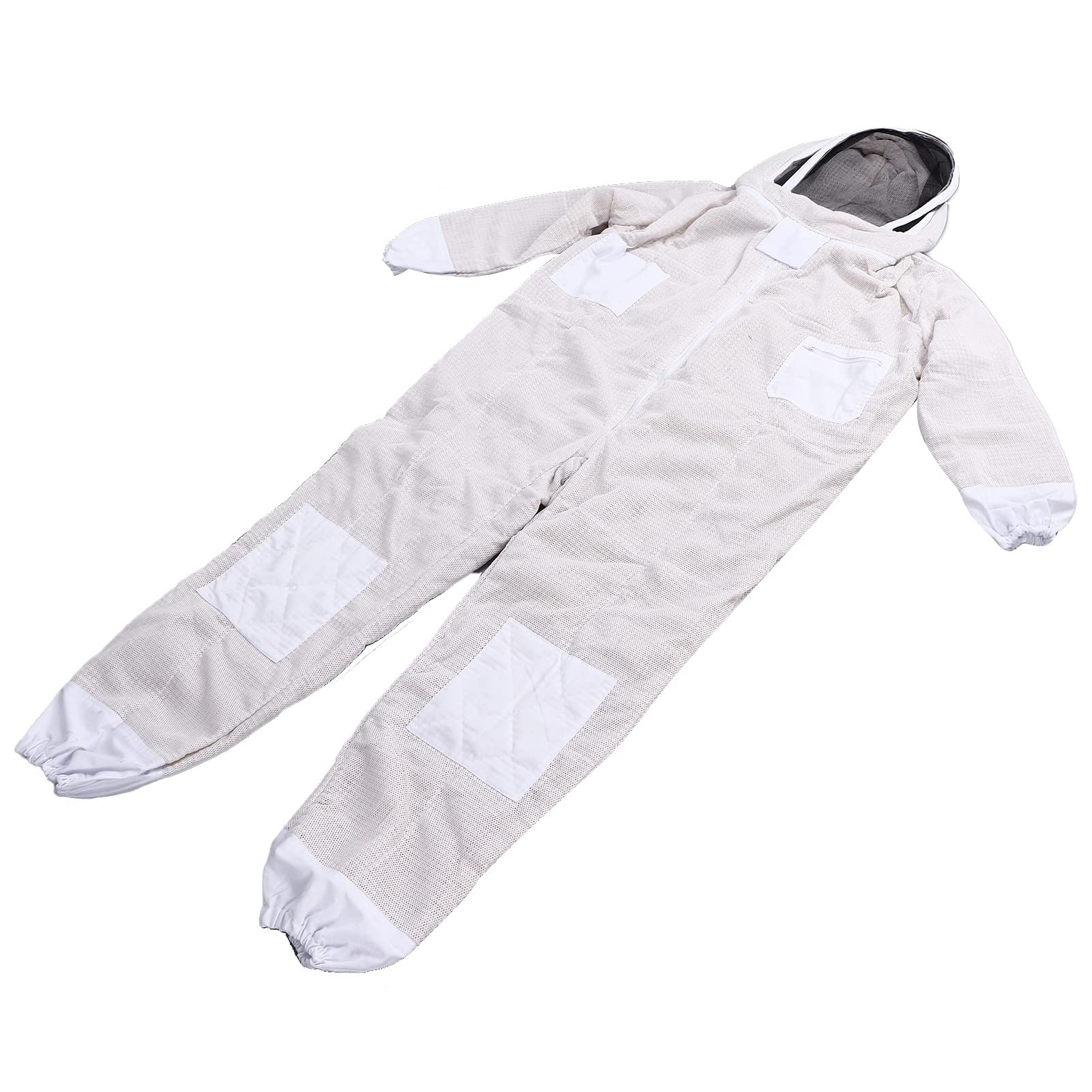 Traje de Abeja Siamesa Profesional para Apicultores, Traje Ventilado con Cremallera Cómodo y Transpirable para las Temporadas de Otoño e Invierno