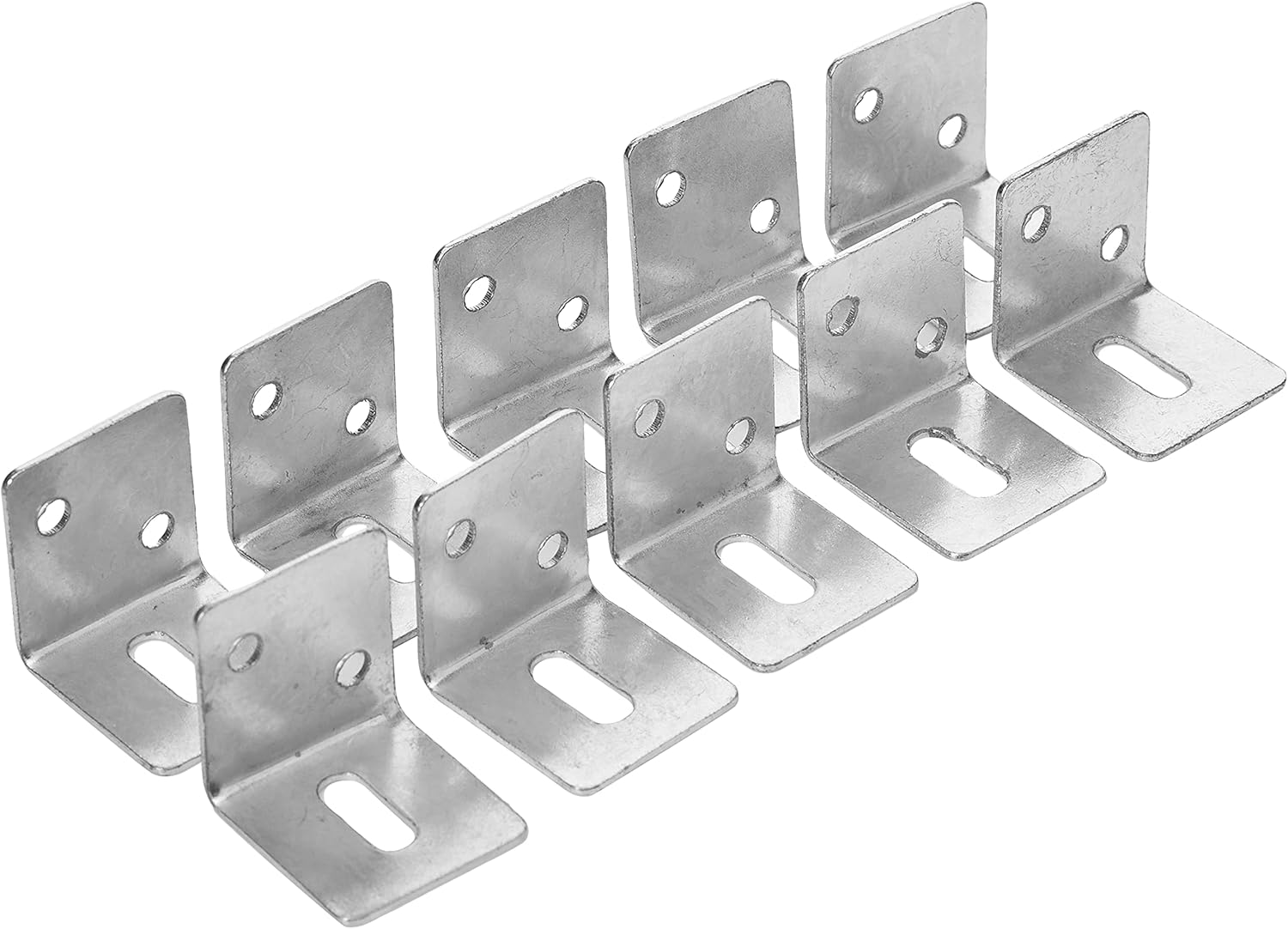 Merriway BH02067 (10 Pcs) Standard Worktop Bracket 25mm (1 Inch) Square