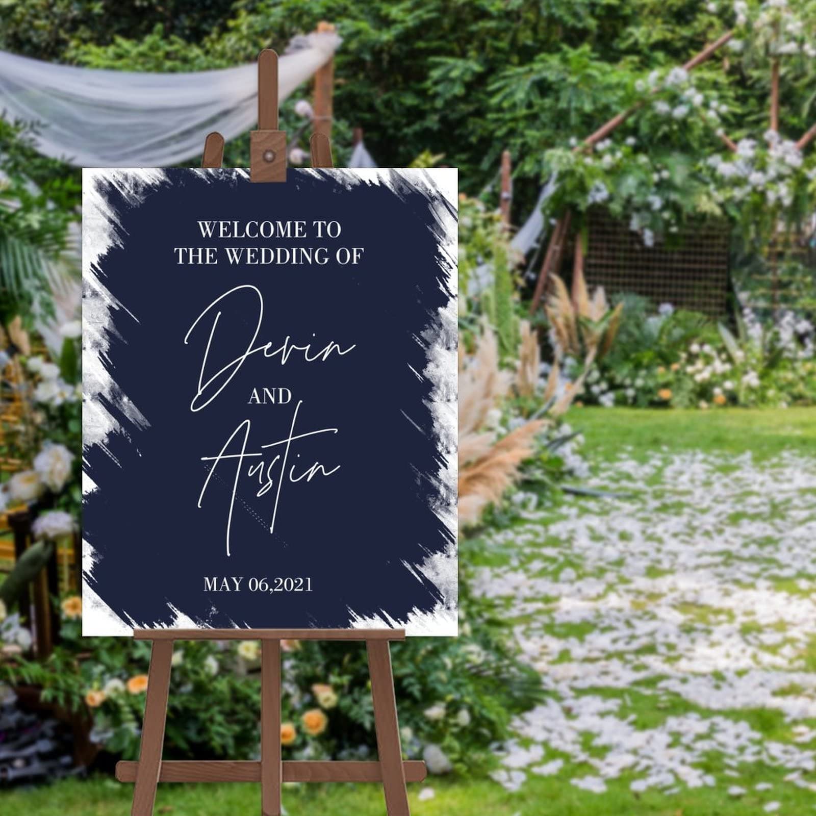 Panneau bienvenue mariage sur mesure grand format pour événements spéciaux