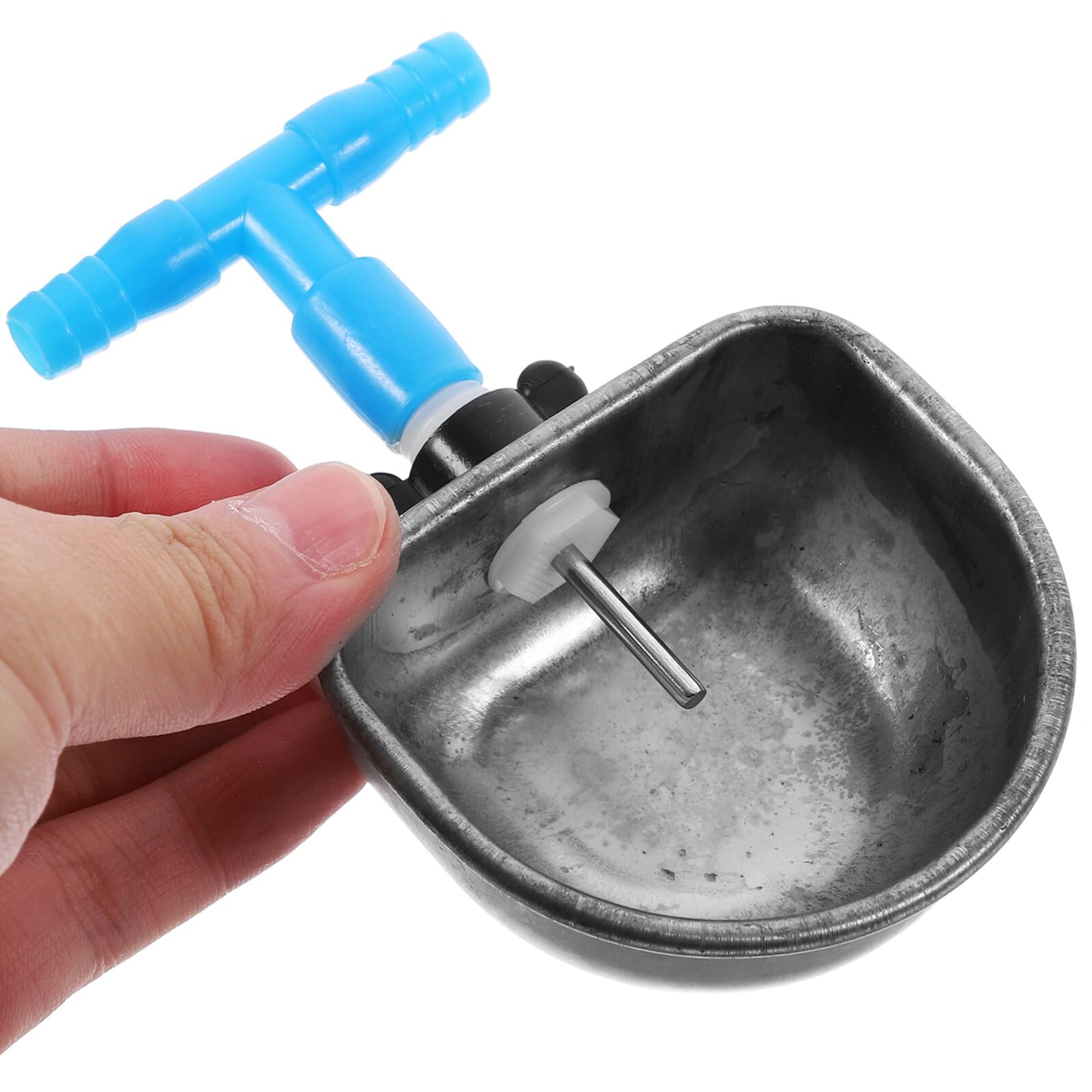 COLLBATH 6 pièces Abreuvoir Lapin INOX Bol Automatique Capacité pour Cage Clapier Distributeur Eau Anti-Morsure pour Alimentation Confort Lapins