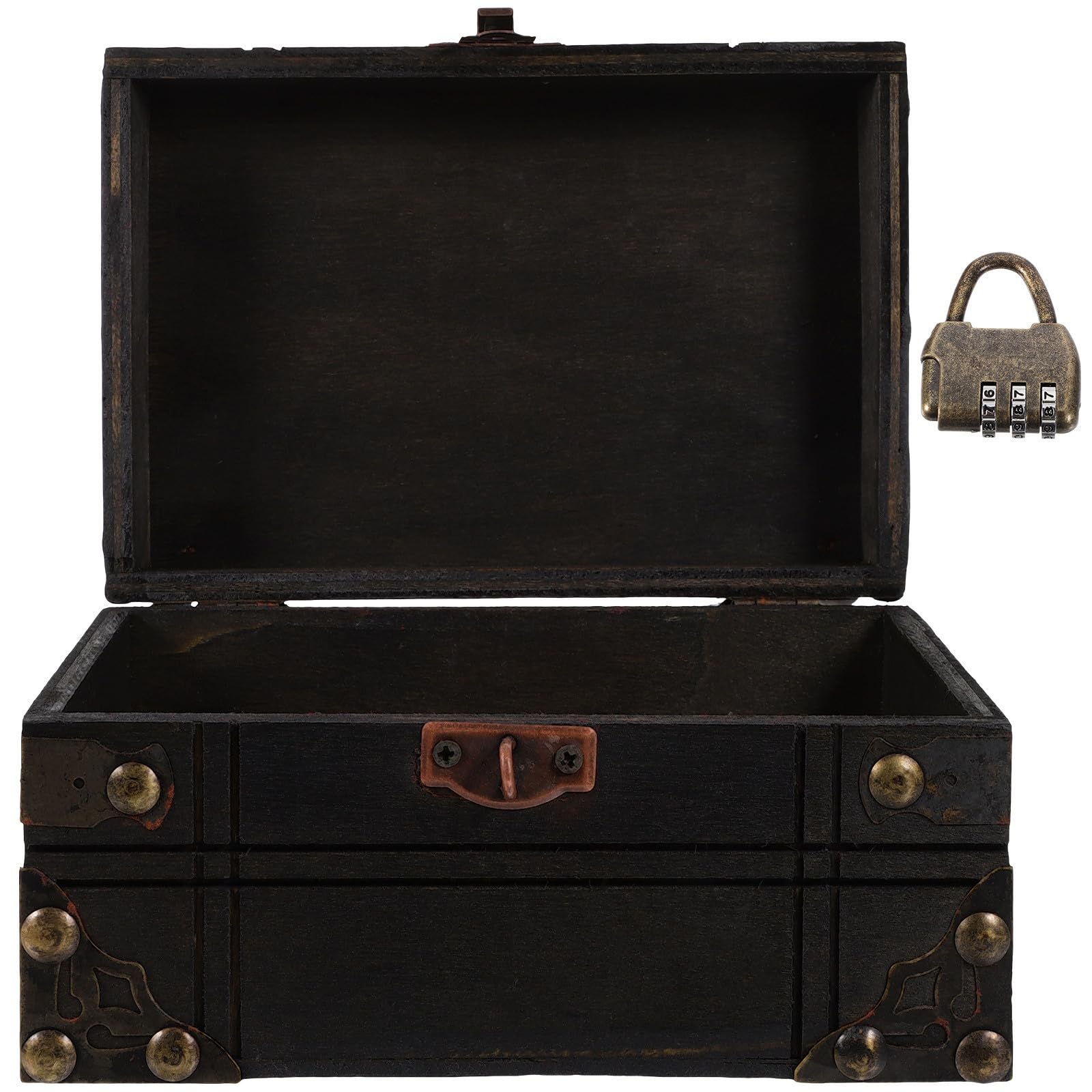 Joyero vintage de madera ideal para regalar y guardar anillos